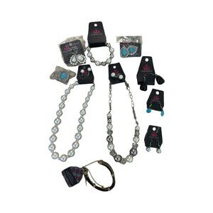 Paparazzi Jewelry Lot 10pc NIB | Faux Pearl Turquoise Black Silver Necklace